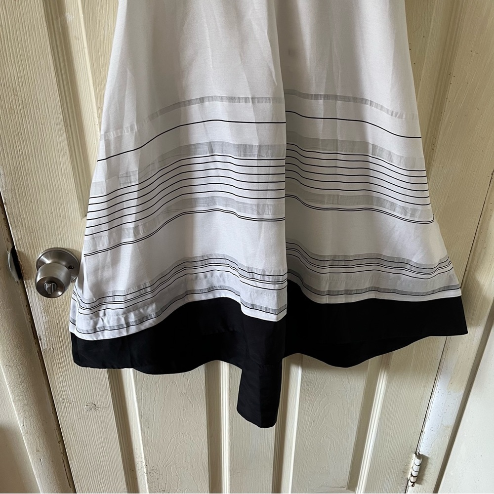 Proenza Schouler Sheer Stripped Cover Up Sundress In Black & White Size XS/Small - Picture 7 of 14